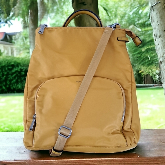 Colab CO LAB crossbody bag shoulder bag secret pocket mustard yellow color - Picture 1 of 15